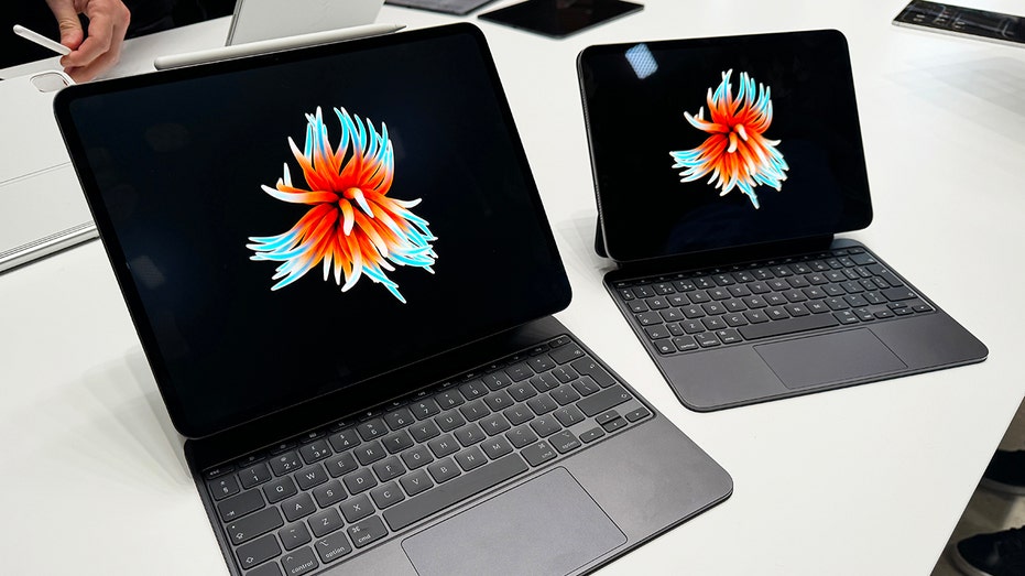 Two iPad devices