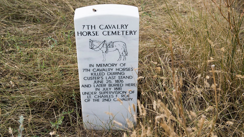 Cavalry horse gravestone