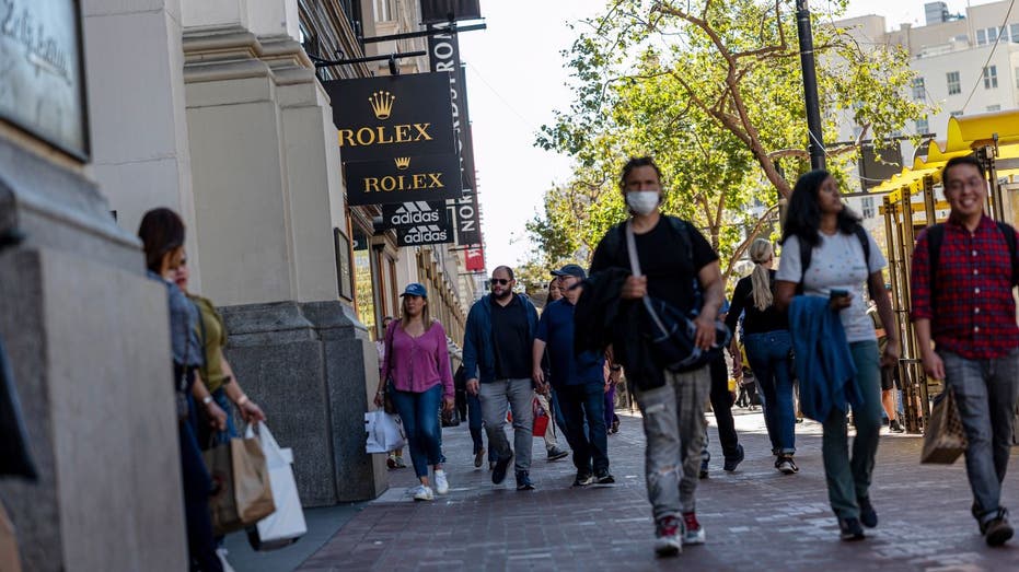 Shoppers on the street
