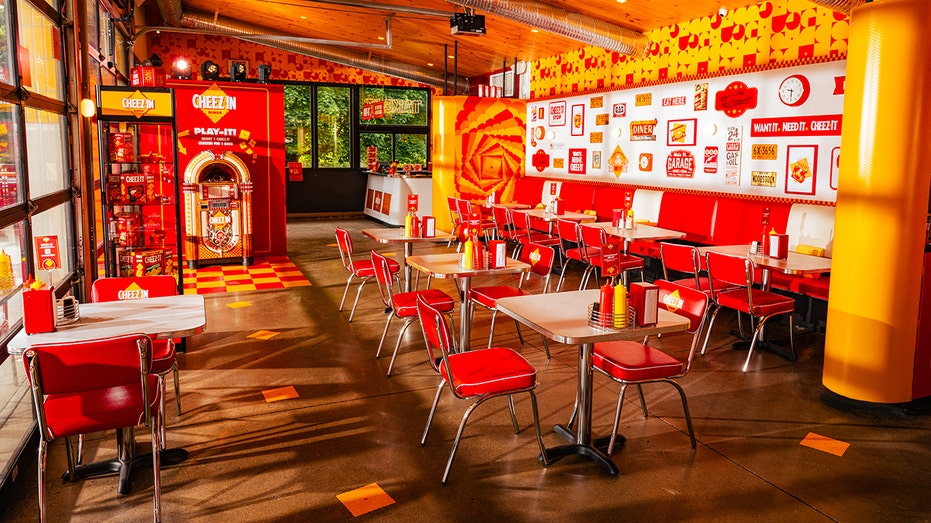 A look at the inside of the Cheez-In Diner