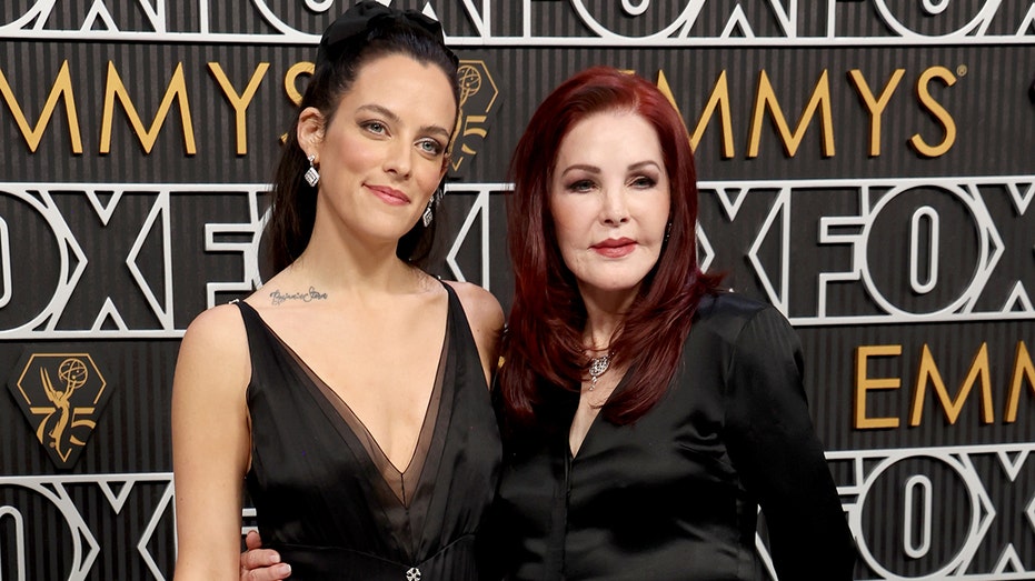 Riley Keough and Priscilla Presley at the Emmy Awards