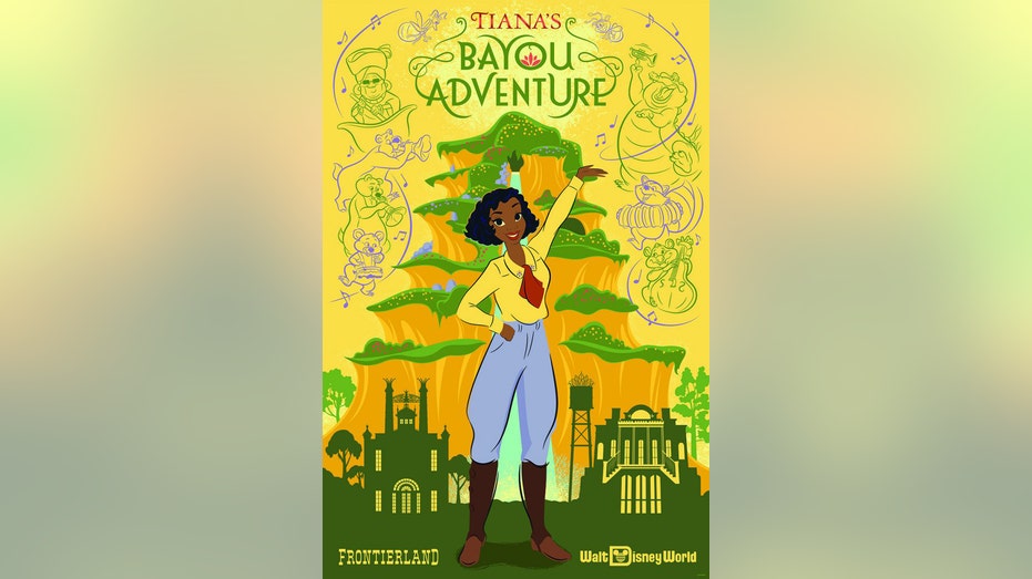 Tiana's Bayou Adventure WDW poster