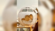 Austrian Airlines plane severely damaged after flying through hailstorm
