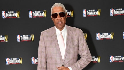 Julius Erving arrives to the arena before the Indiana Pacers vs Los Angeles Lakers game during the In-Season Tournament Championship game on December 9, 2023 at T-Mobile Arena in Las Vegas, Nevada.