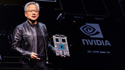 Jensen Huang, co-founder and CEO of Nvidia Corp., gives a talk in Taipei, Taiwan.