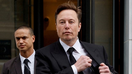 Tesla CEO Elon Musk and his security detail depart the company?s local office in Washington, U.S. January 27, 2023. REUTERS/Jonathan Ernst//File Photo

 - Fox Business News