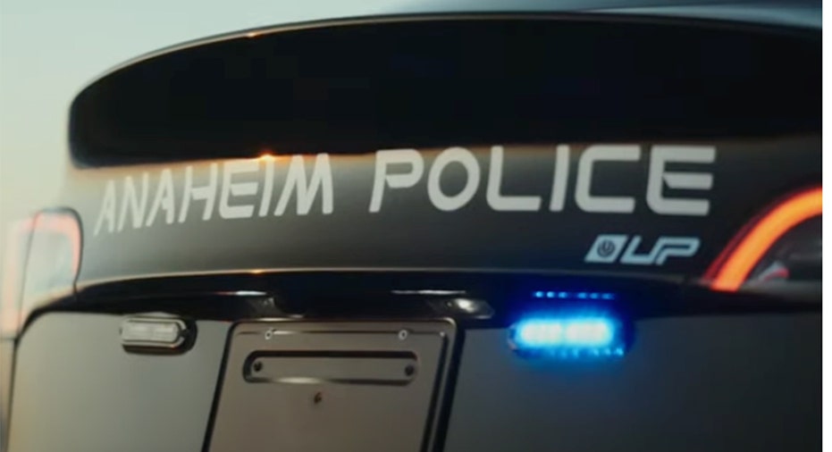 Anaheim PD Model Y rear