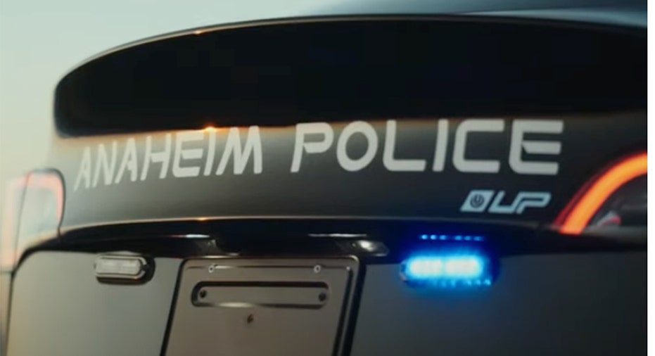 Anaheim PD Model Y rear