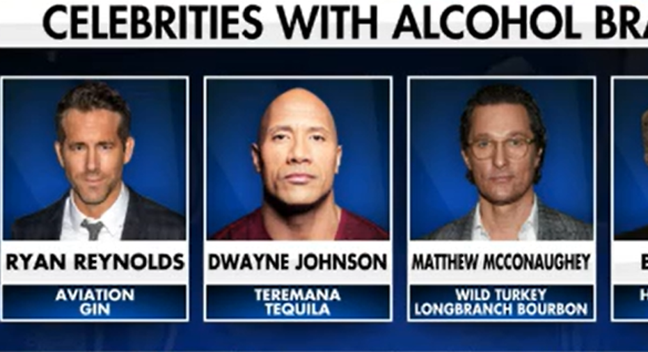celebrities with alcohol brands