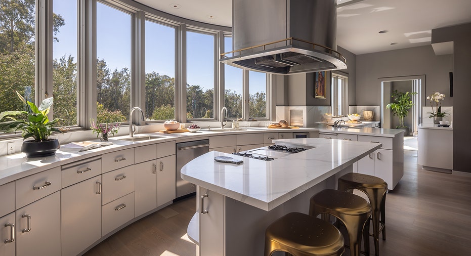 The home has a massive kitchen