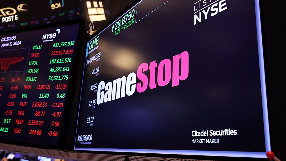 GameStop stock ticker at NYSE