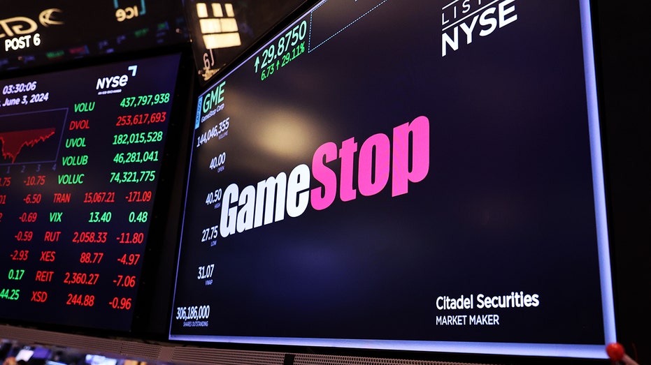 GameStop stock ticker at NYSE