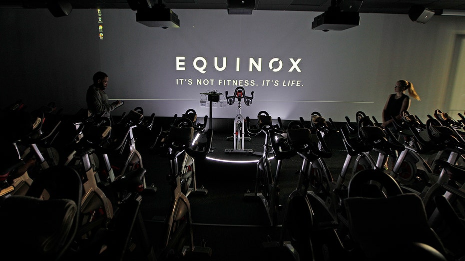 cycling room at an equinox