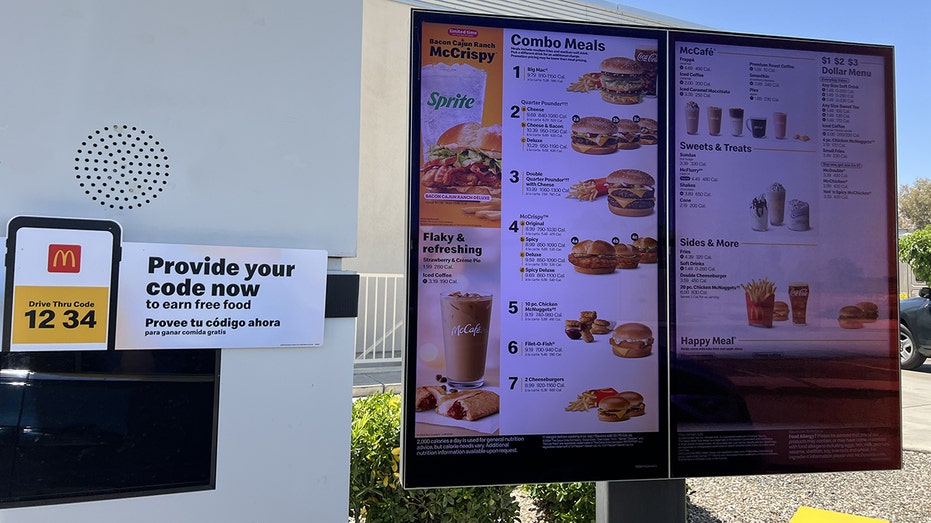 McDonald's drive-thru in California