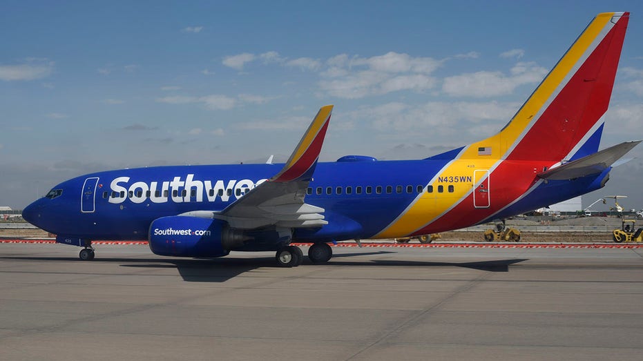 Southwest Airlines plane in Denver