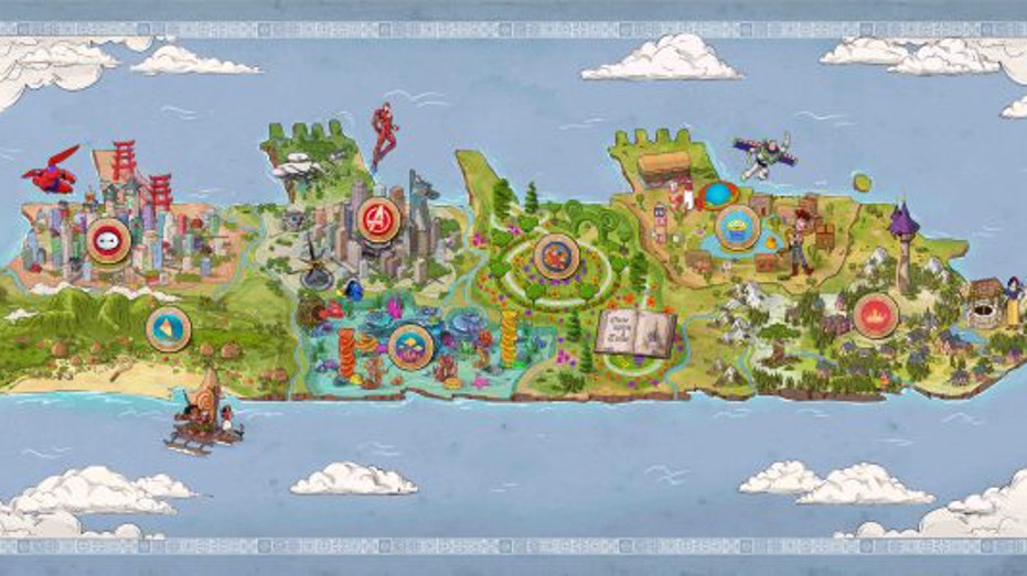 Disney Adventure seven themed areas