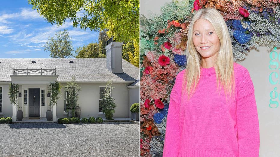 A split of Paltrow and her Brentwood home
