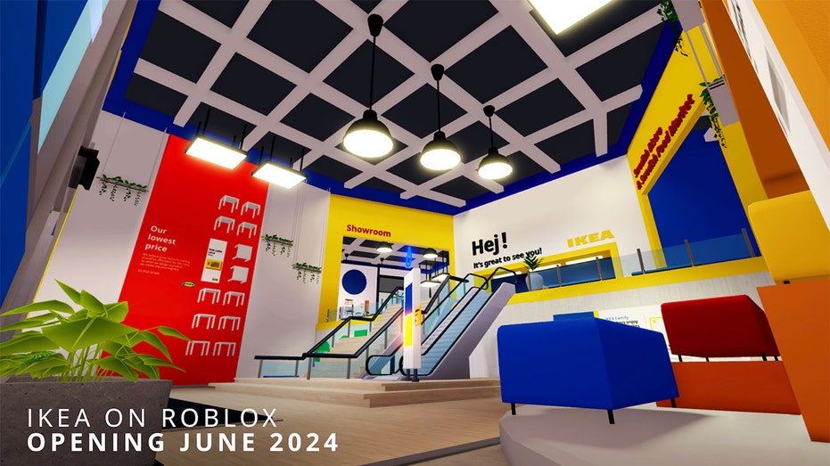 inside of the IKEA in Roblox