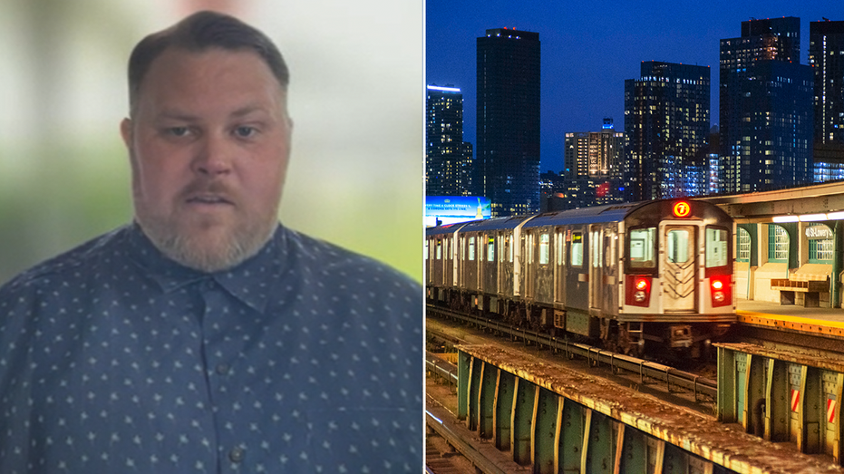 Kyle Rice and New York City subway split image