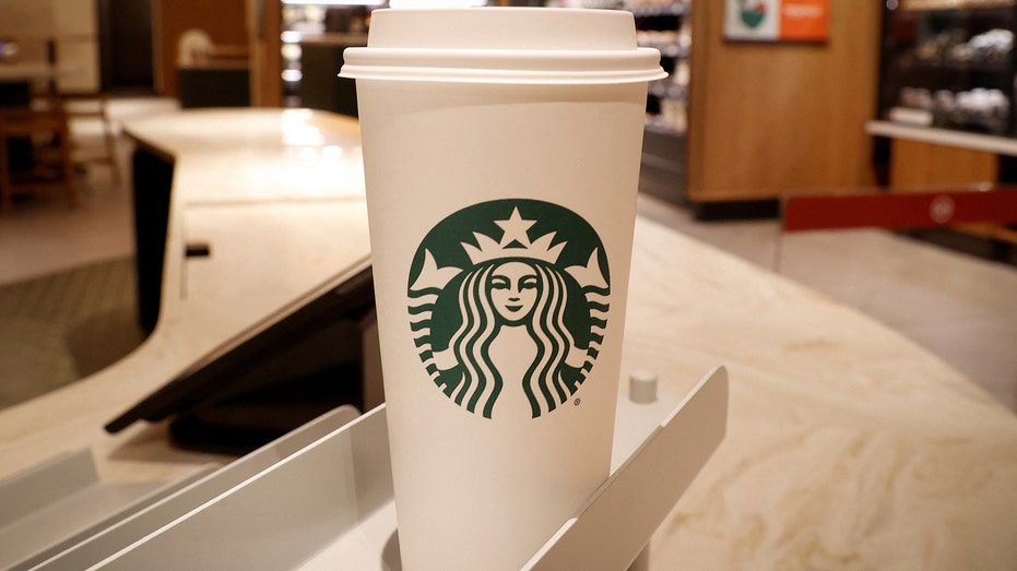 A Starbucks cup