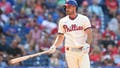 PHILADELPHIA, PA - SEPTEMBER 12: Matt Joyce #7 of the Philadelphia Phillies during the game against the Colorado Rockies at Citizens Bank Park on September 12, 2021 in Philadelphia, Pennsylvania. (Photo by Cody Glenn/Getty Images)