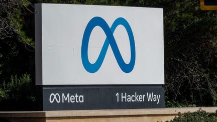 Signage outside Meta headquarters in Menlo Park, California, US, on Thursday, Feb. 1, 2024. Meta Platforms Inc. released earnings figures on February 1.  - Fox Business News