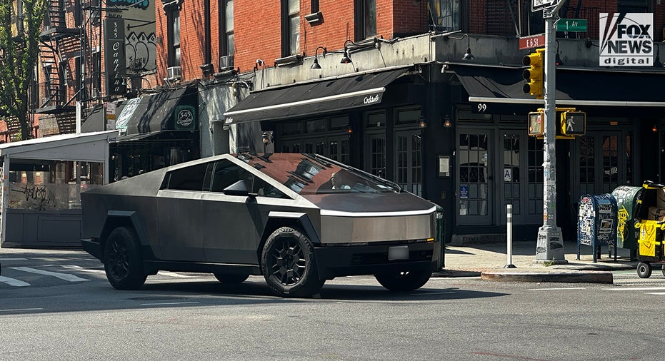 A Tesla Cybertruck in East Village, Manhattan