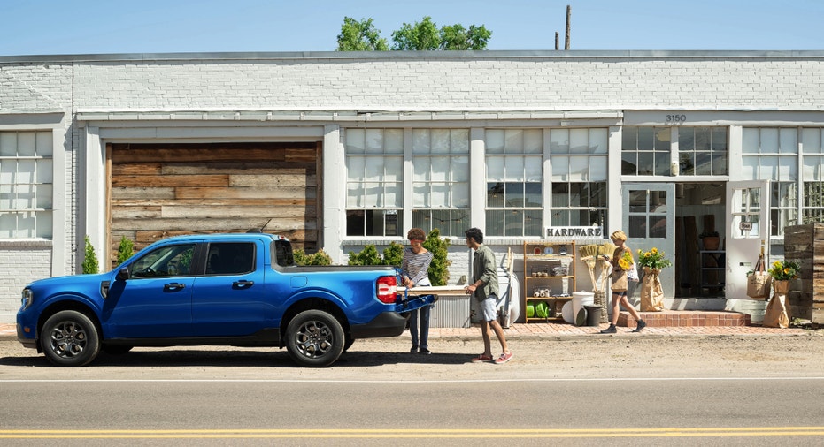 The 2025 Ford Maverick XLT pickup truck that features new tech.