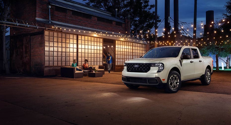 The 2025 Ford Maverick XLT pickup truck that features new tech.