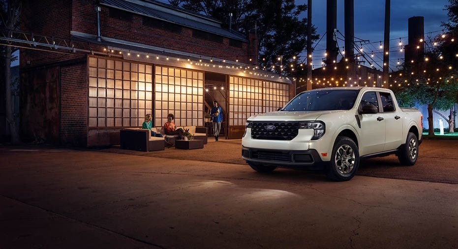 The 2025 Ford Maverick XLT pickup truck that features new tech.