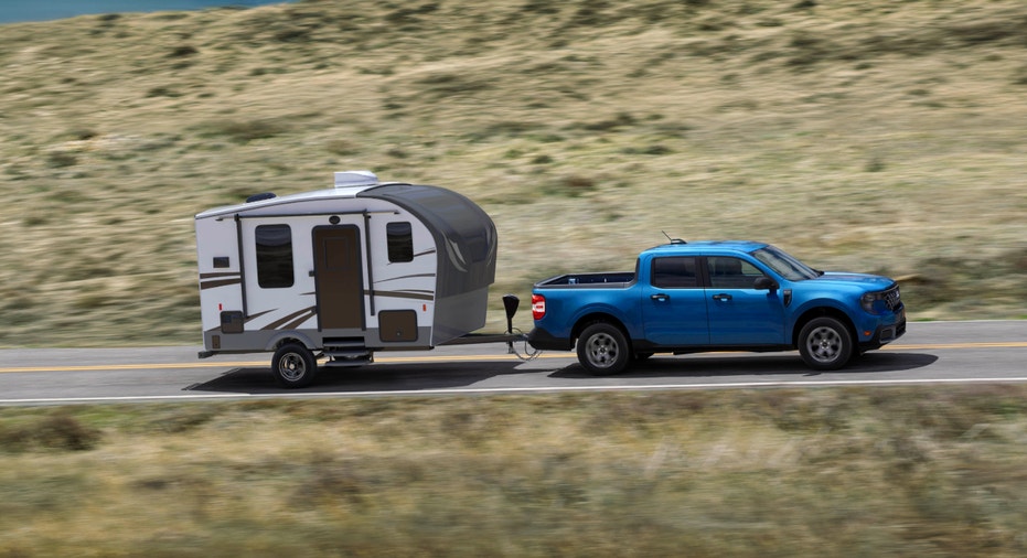 The 2025 Ford Maverick XLT pickup truck that features new tech.