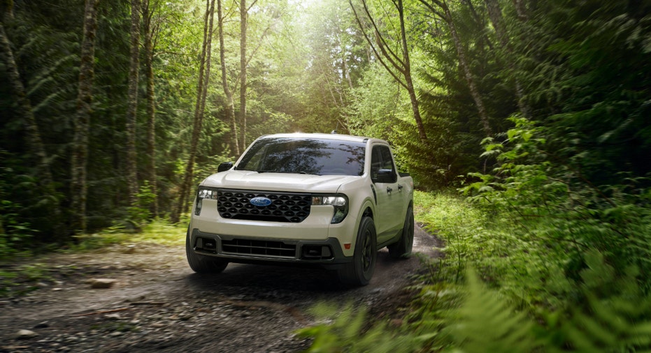 The 2025 Ford Maverick XLT pickup truck that features new tech.