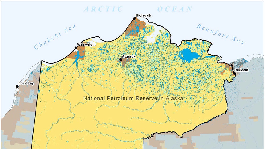 Alaska oil reserve map