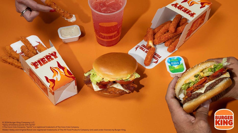 Images of Burger King's new menu items.