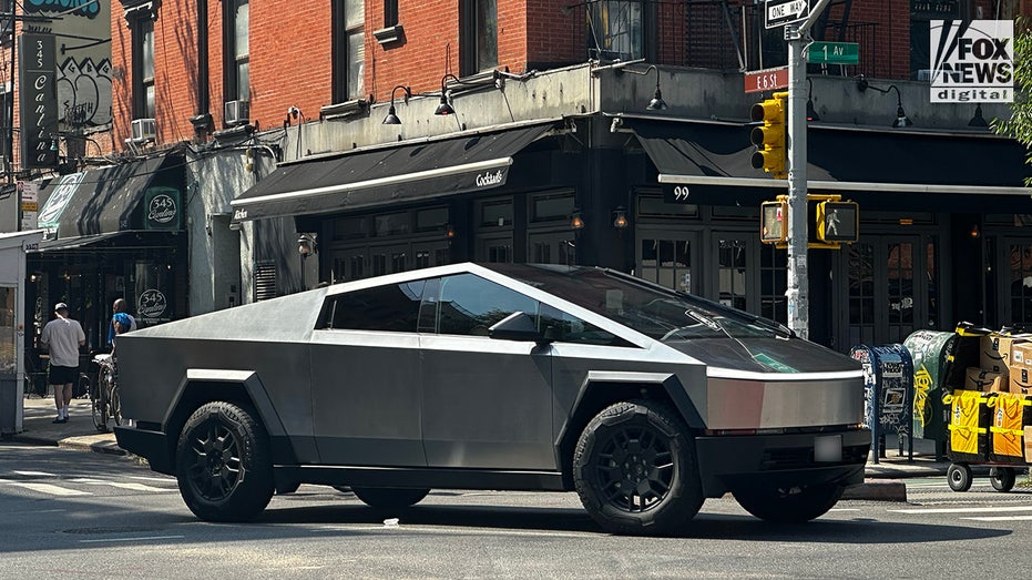 A Tesla Cybertruck in East Village, Manhattan