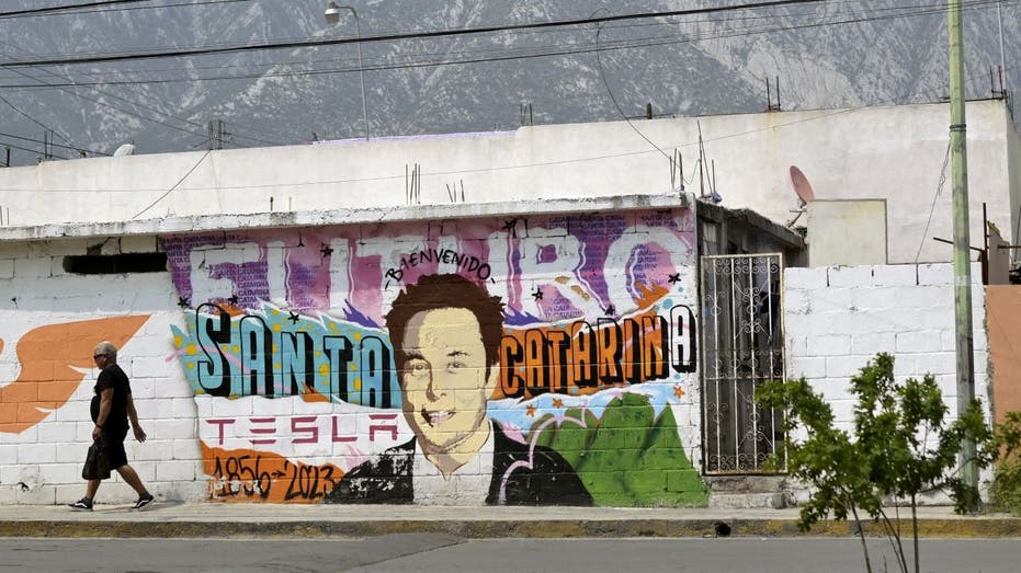 Elon Musk mural in Mexico