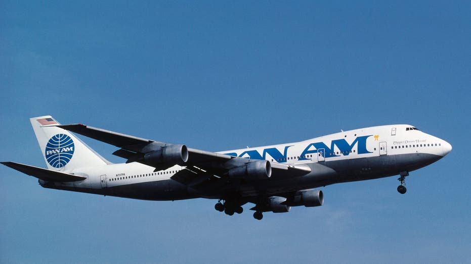 PanAm airplane in flight