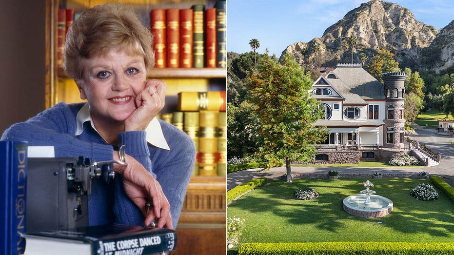 angela lansbury in murder she wrote/newhall mansion aerial shot