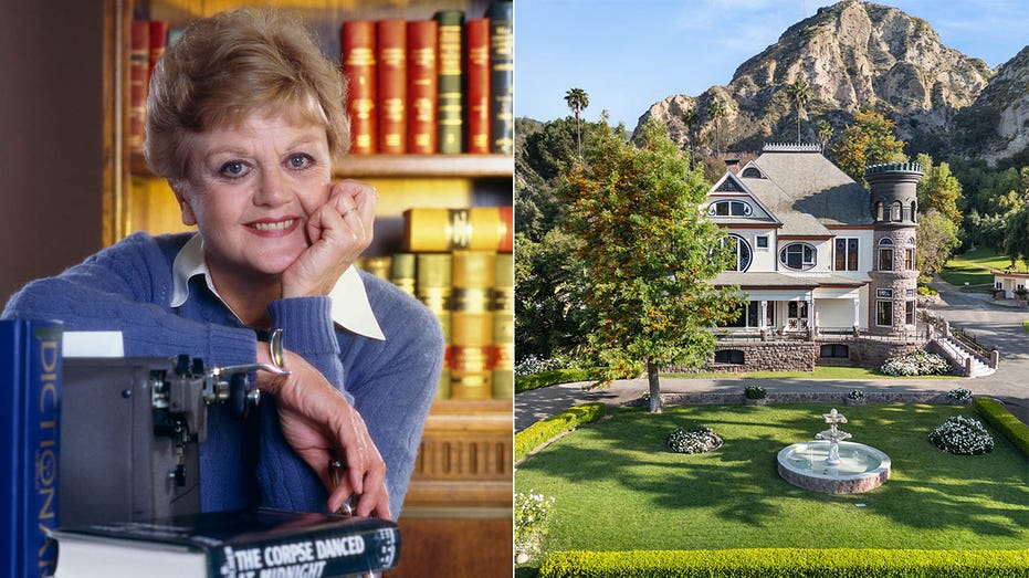 angela lansbury in murder she wrote/newhall mansion aerial shot