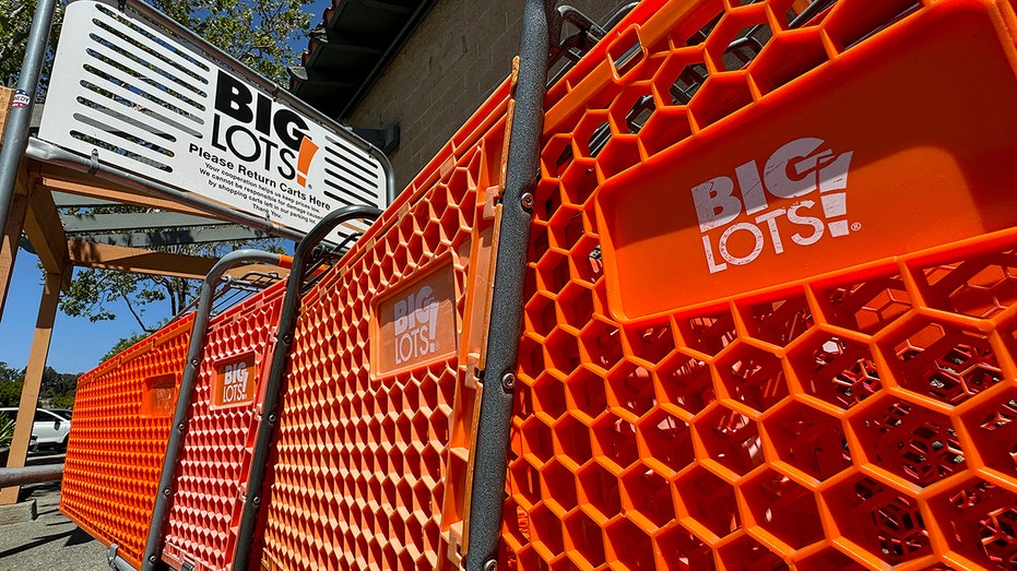 Big Lots logo and carts