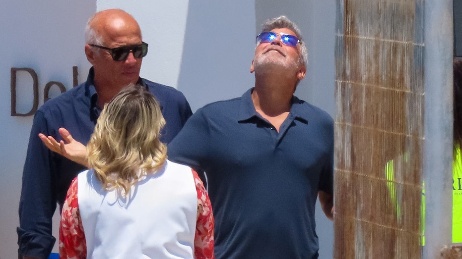 George Clooney in Mykonos in 2023