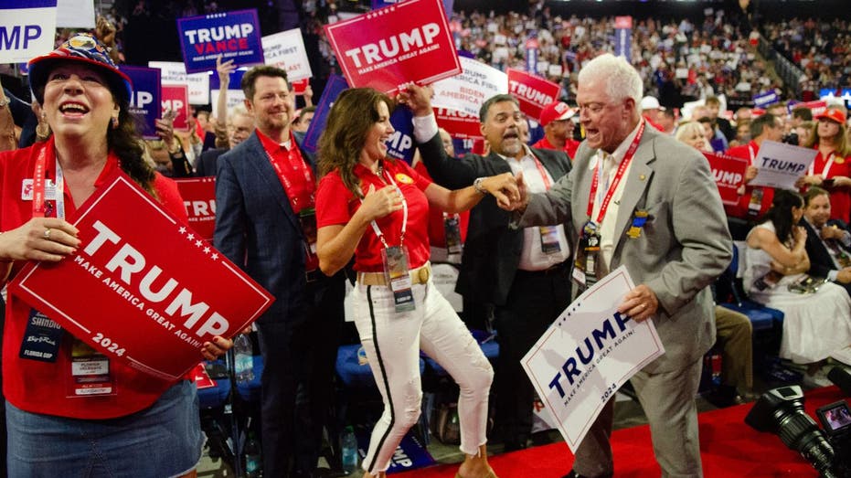 RNC attendees celebrating