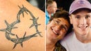 MIchelle Leopold&apos;s son Trevor was just 18 when he died of fentanyl overdose. She honors his memory in tattoos, including one of a barbed-wire heart. &quot;It&apos;s a hard, hard heart,&quot; said said.