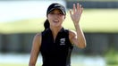 Lydia Ko of Team New Zealand acknowledges the crowd following victory on Day Four of the Womens Individual Stroke Play on day fifteen of the Olympic Games Paris 2024 at Le Golf National on August 10, 2024 in Paris, France. 