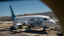 A Boeing Co. 737-700 aircraft operated by Alaska Airlines Inc. at Hollywood Burbank Airport (BUR) in Burbank, California, U.S., on Wednesday, April 28, 2021.