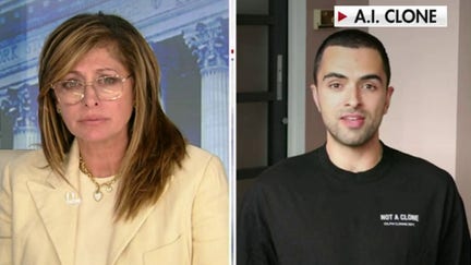  FOX Business host Maria Bartiromo chats with Dara Ladjevardian and his clone on 'Maria Bartiromo's Wall Street.'