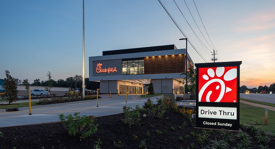 The elevated drive-thru Chick-fil-A restaurant's first day of operations is Aug. 22
