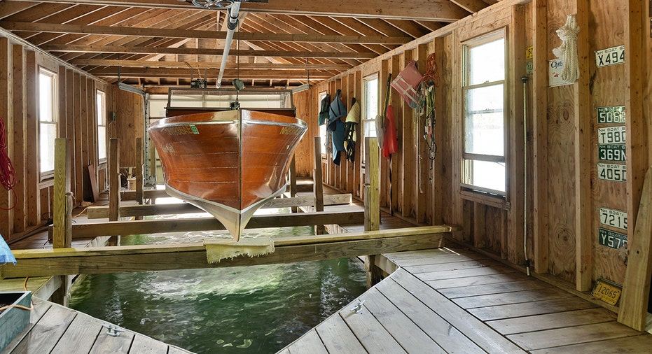A look at the property's boathouse