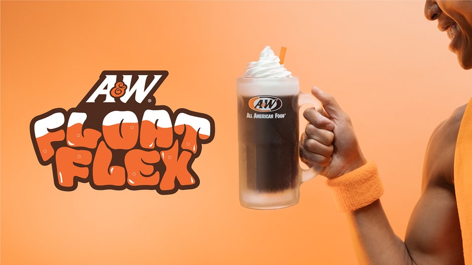 Iklan untuk promosi A&W 'Float Flex'.