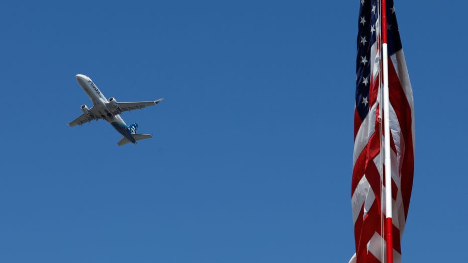 Alaska SkyWest Airlines departs from San Diego International Airport